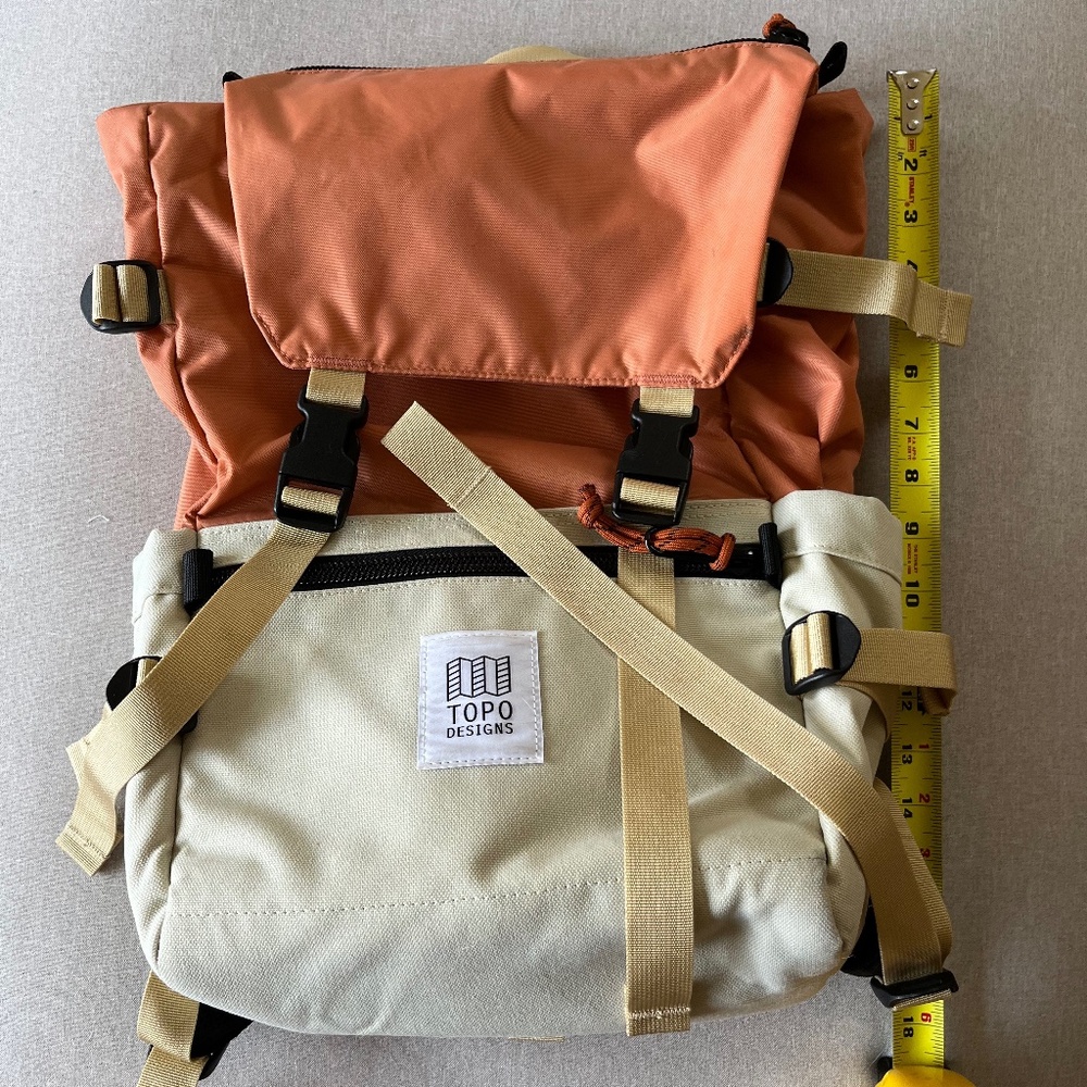 Topo Designs Rover Pack Classic - Bone White / Coral
